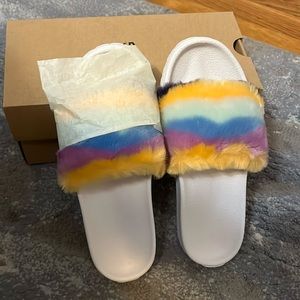 Authentic Multi UGG Slides. Just in time for winter!!!!